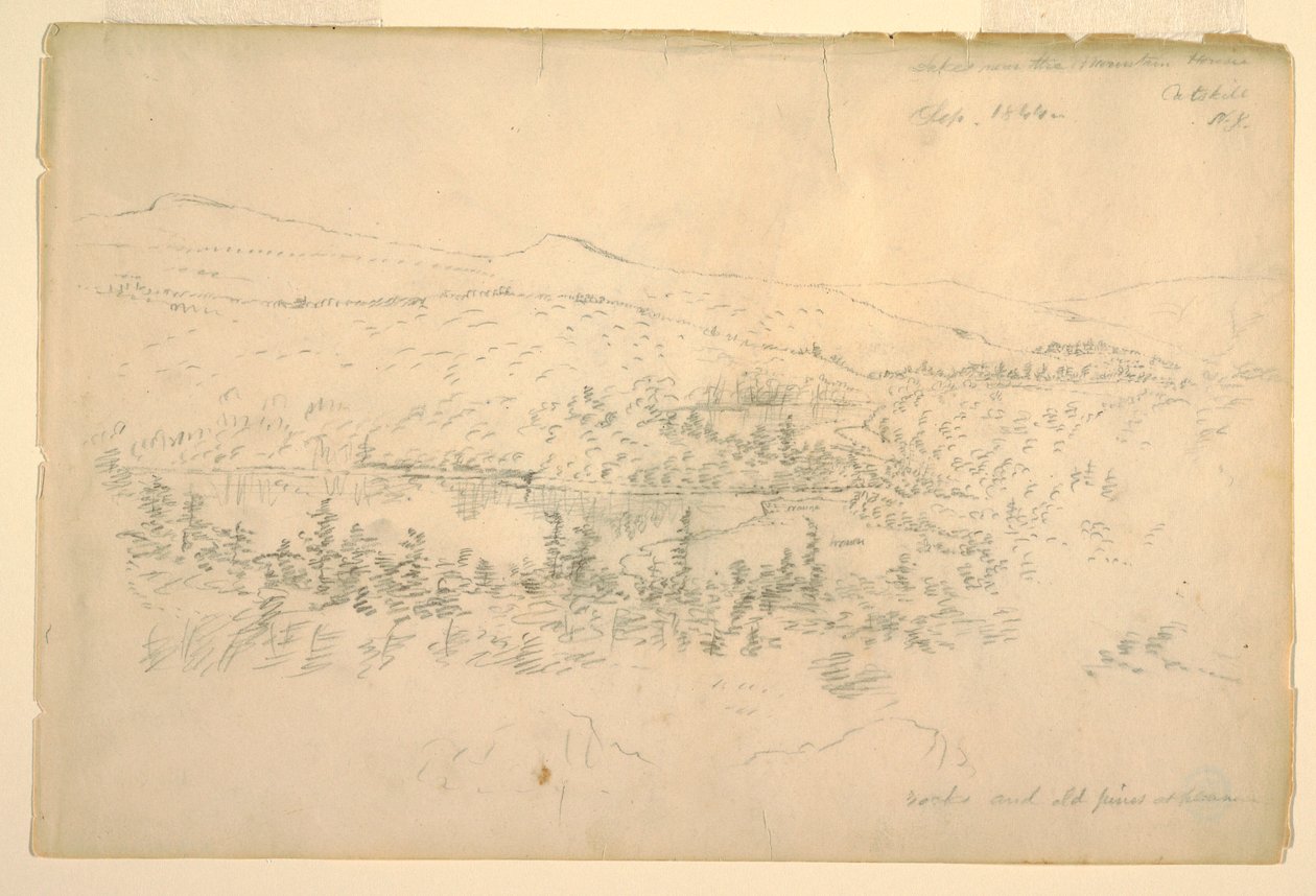 Seen nahe dem Berghaus, September 1844 von Frederic Edwin Church