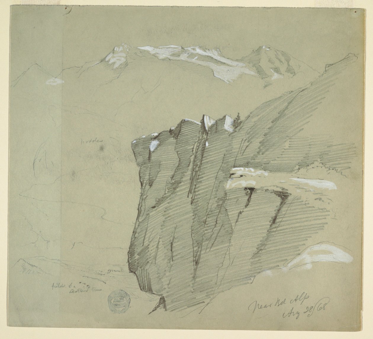 Landschaft in den Berner Alpen, 28. August 1868 von Frederic Edwin Church
