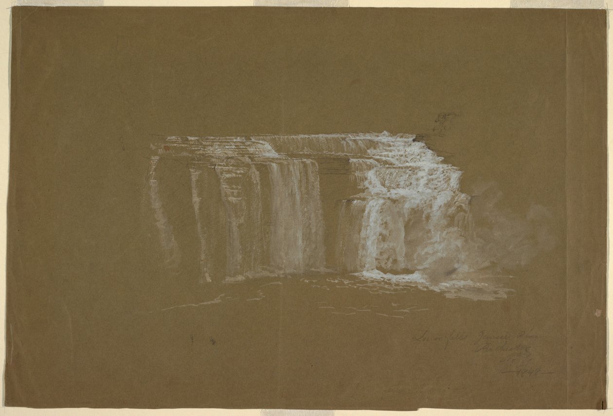 Unterer Wasserfall, Genesee River, Rochester, New York, 1848 von Frederic Edwin Church