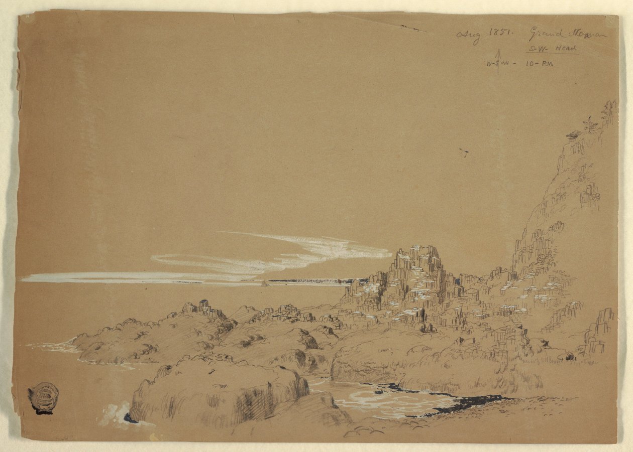 Felsige Küste, Grand Manan, Kanada, August 1851 von Frederic Edwin Church
