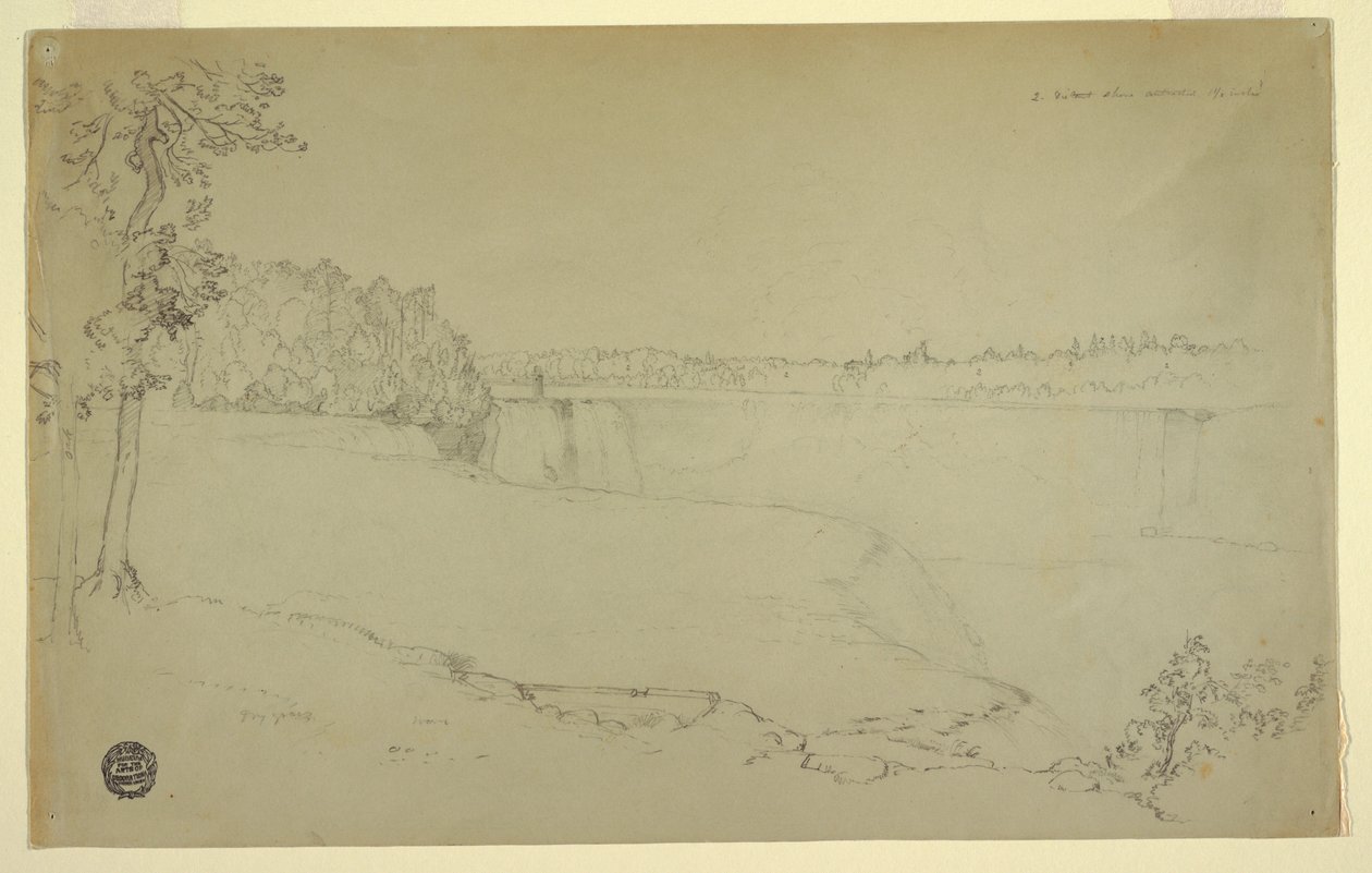 Studien: Die Niagarafälle, wahrscheinlich 1856 von Frederic Edwin Church