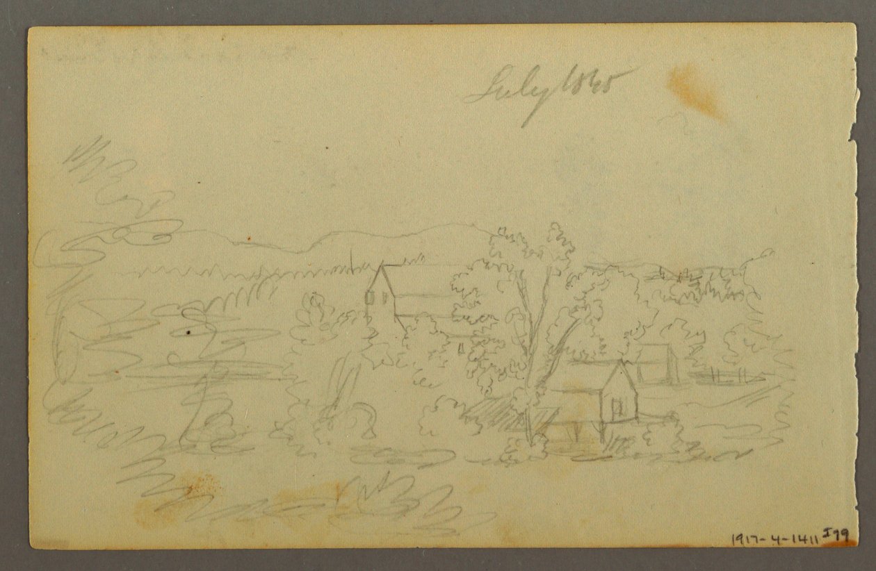 Bäume, Kuh, 1844 von Frederic Edwin Church