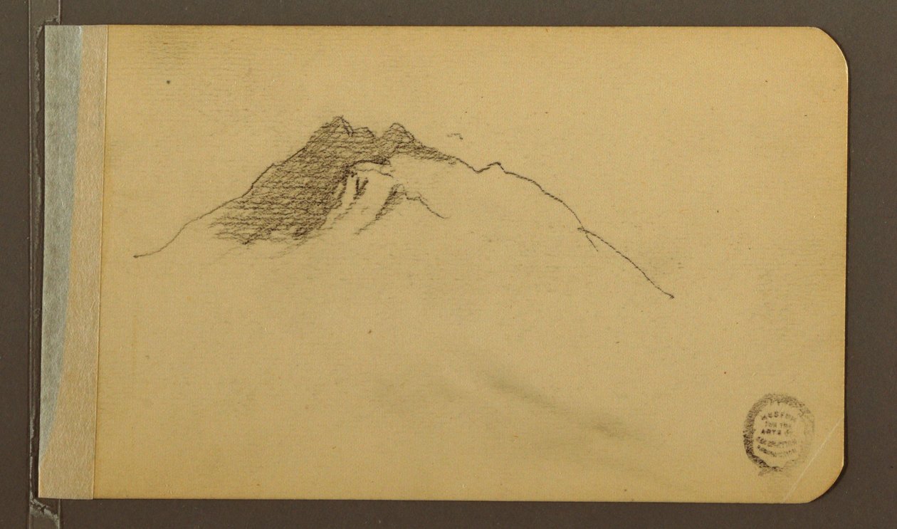 Tal; Verso: Berggipfel, 1889 von Frederic Edwin Church