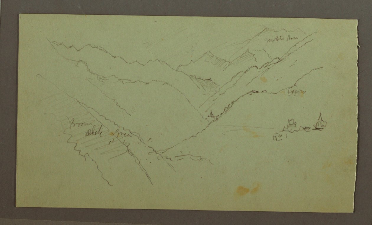 Dorf und steiles Bergtal (Alpen), 1868–69 von Frederic Edwin Church
