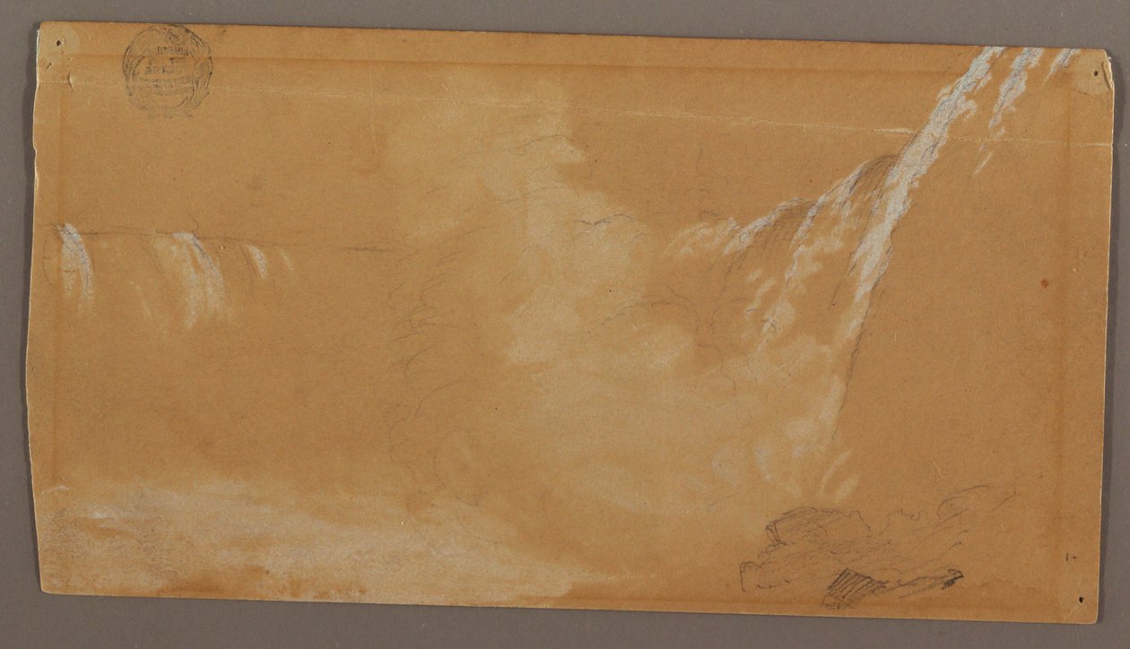 Größerer Teil der Horseshoe Falls, gesehen von der kanadischen Seite des Niagara-Flusses von Frederic Edwin Church