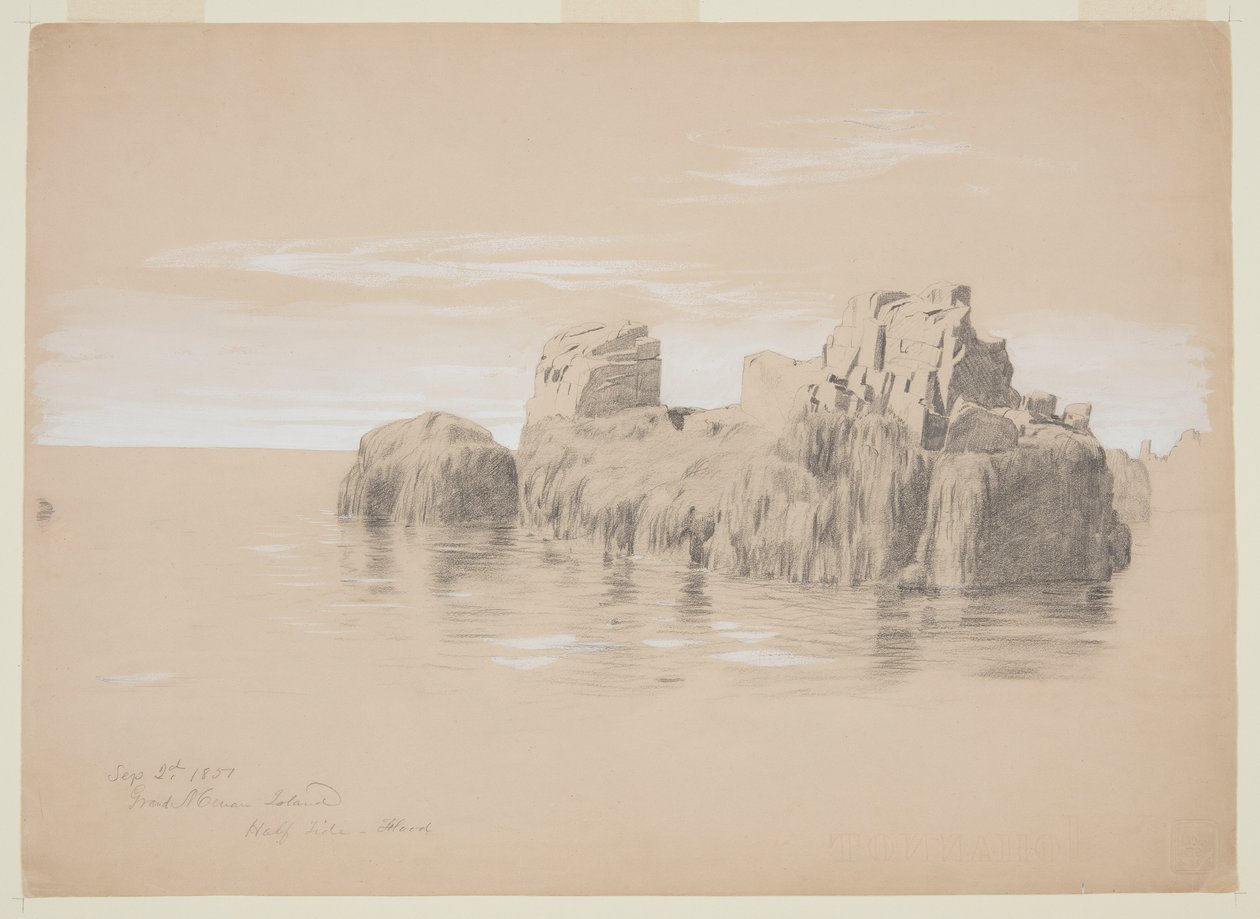 Felsen an der Küste, Grand Manan Island, Kanada von Frederic Edwin Church