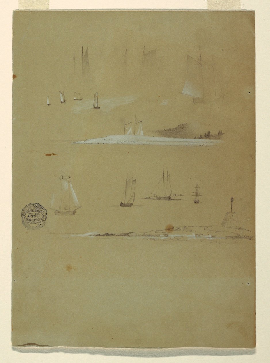 Studie von Schonern und Tagmarkierungen von Frederic Edwin Church