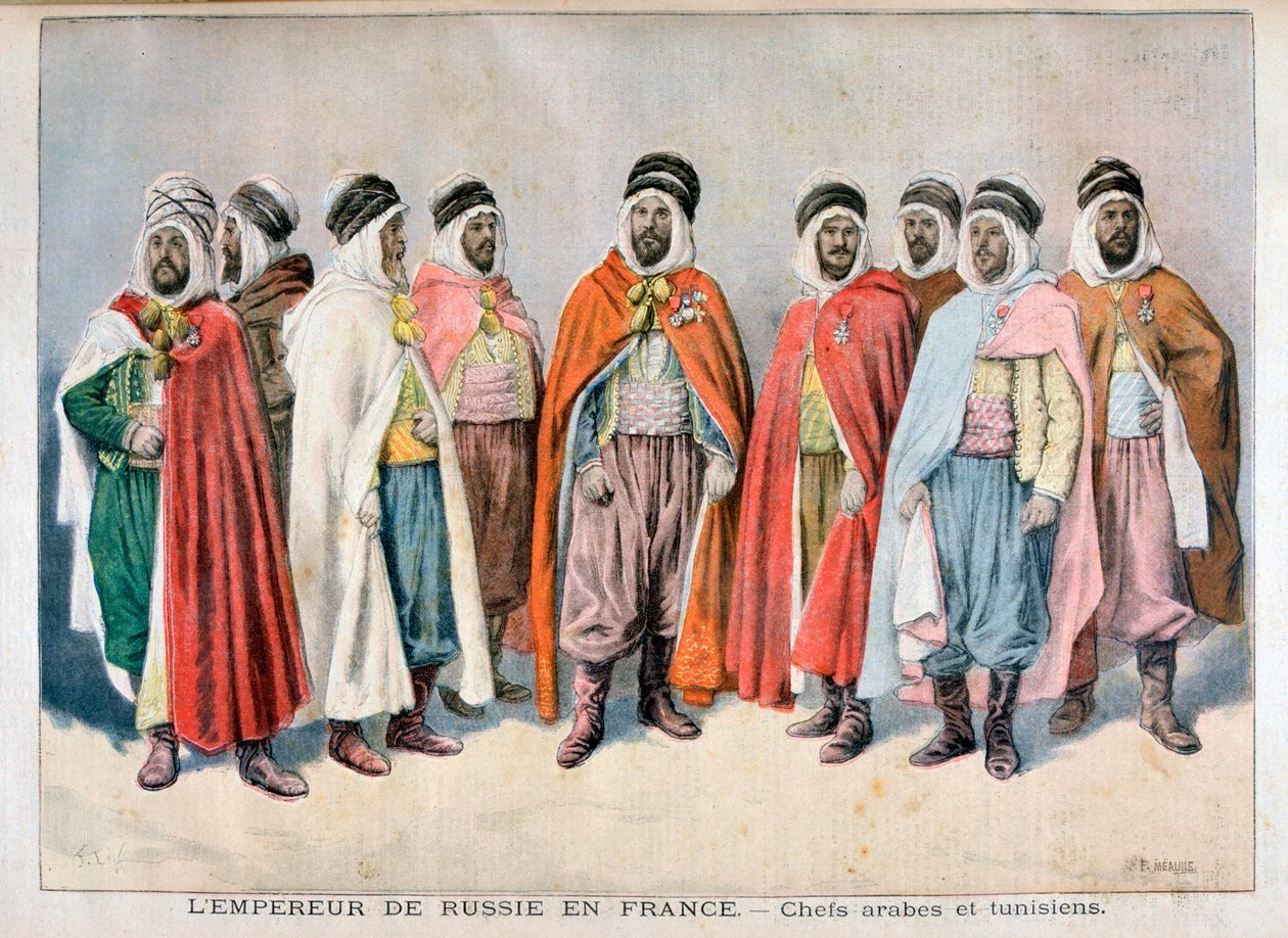 Arabische und tunesische Häuptlinge, 1896 von Frederic Lix