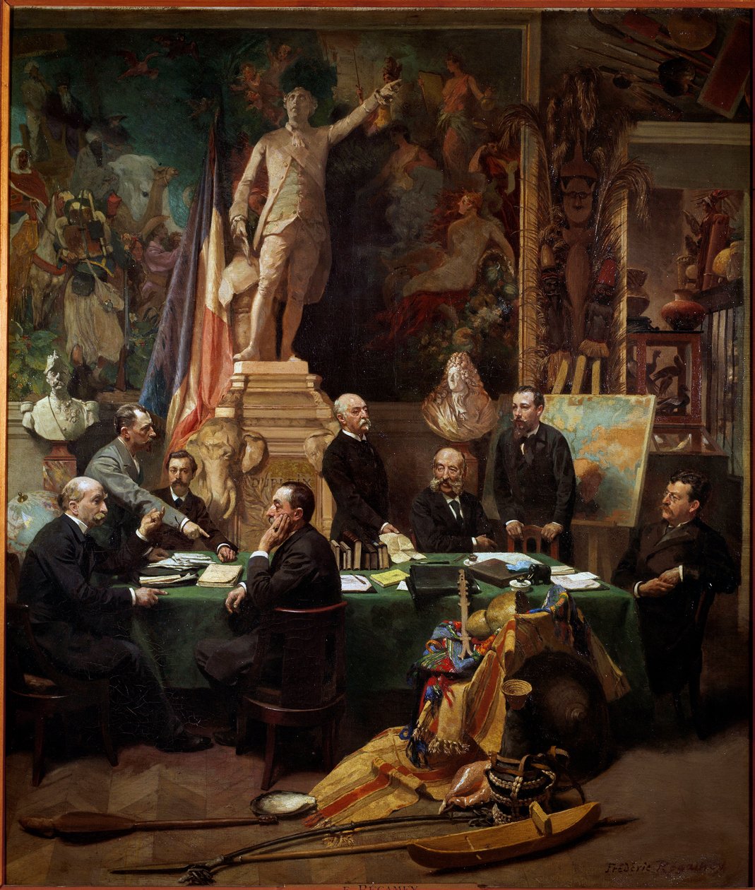 Die Delegierten der Kolonien im November 1892 von Frederic Regamey
