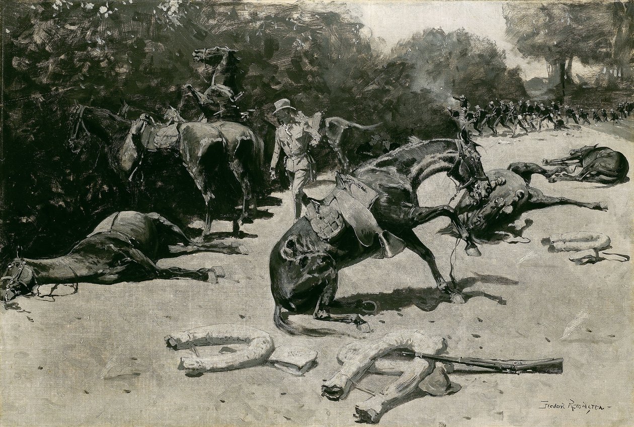 Wie die Pferde für ihr Land in Santiago starben von Frederic Remington
