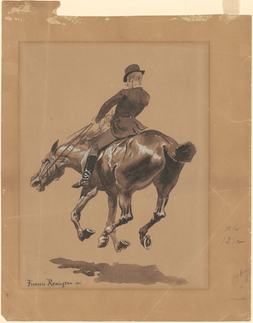 Auf dem Reitweg, Central Park, New York von Frederic Remington