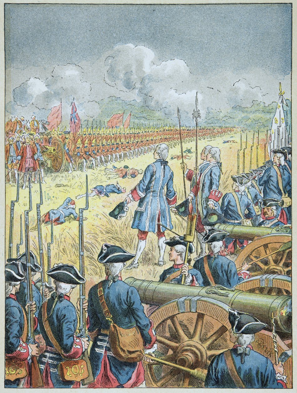 Schlacht von Fontenoy am 11. Mai von Frederic Theodore Lix