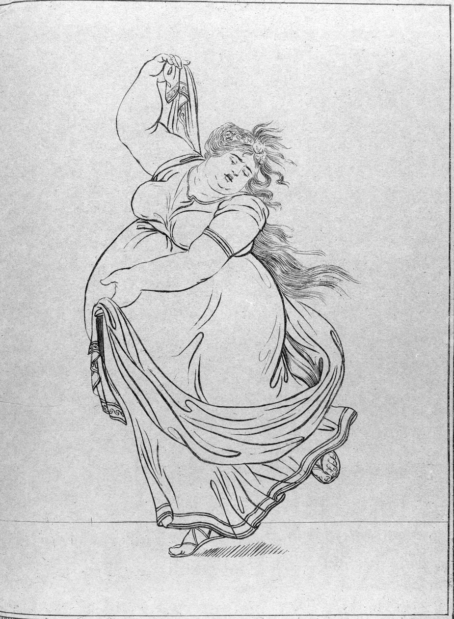 Die Muse des Tanzes, Platte VI aus einer neuen, erheblich erweiterten Ausgabe von Lady Hamiltons 