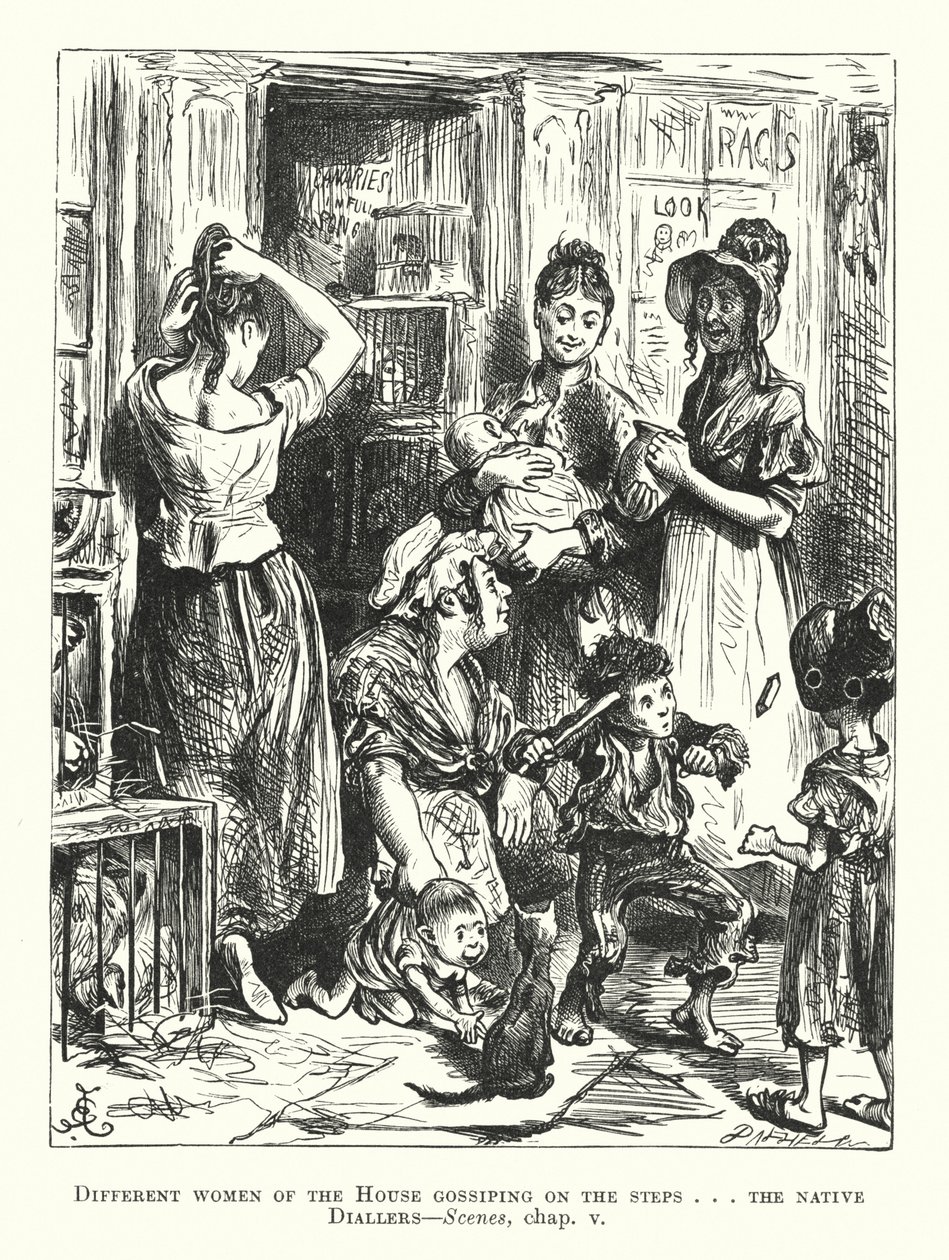 Illustration für Sketches by Boz von Frederick (after) Barnard