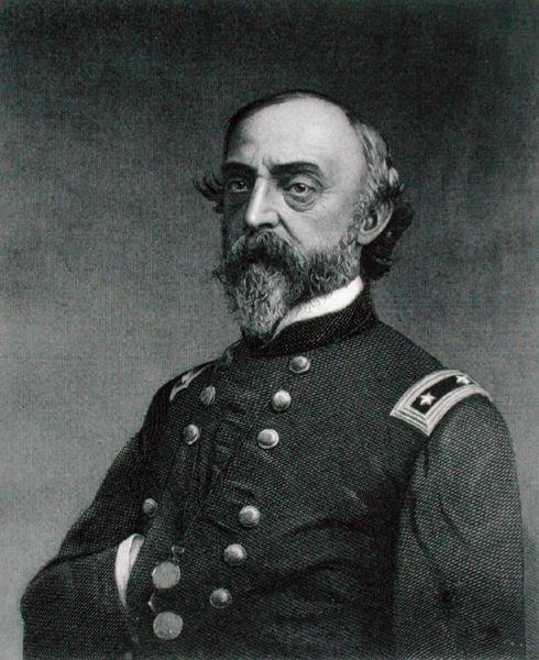 George Gordon Meade (1815-72) graviert von Robert E. Whitechurch (1814-c.83) nach einem Foto von Frederick (after) Gutekunst