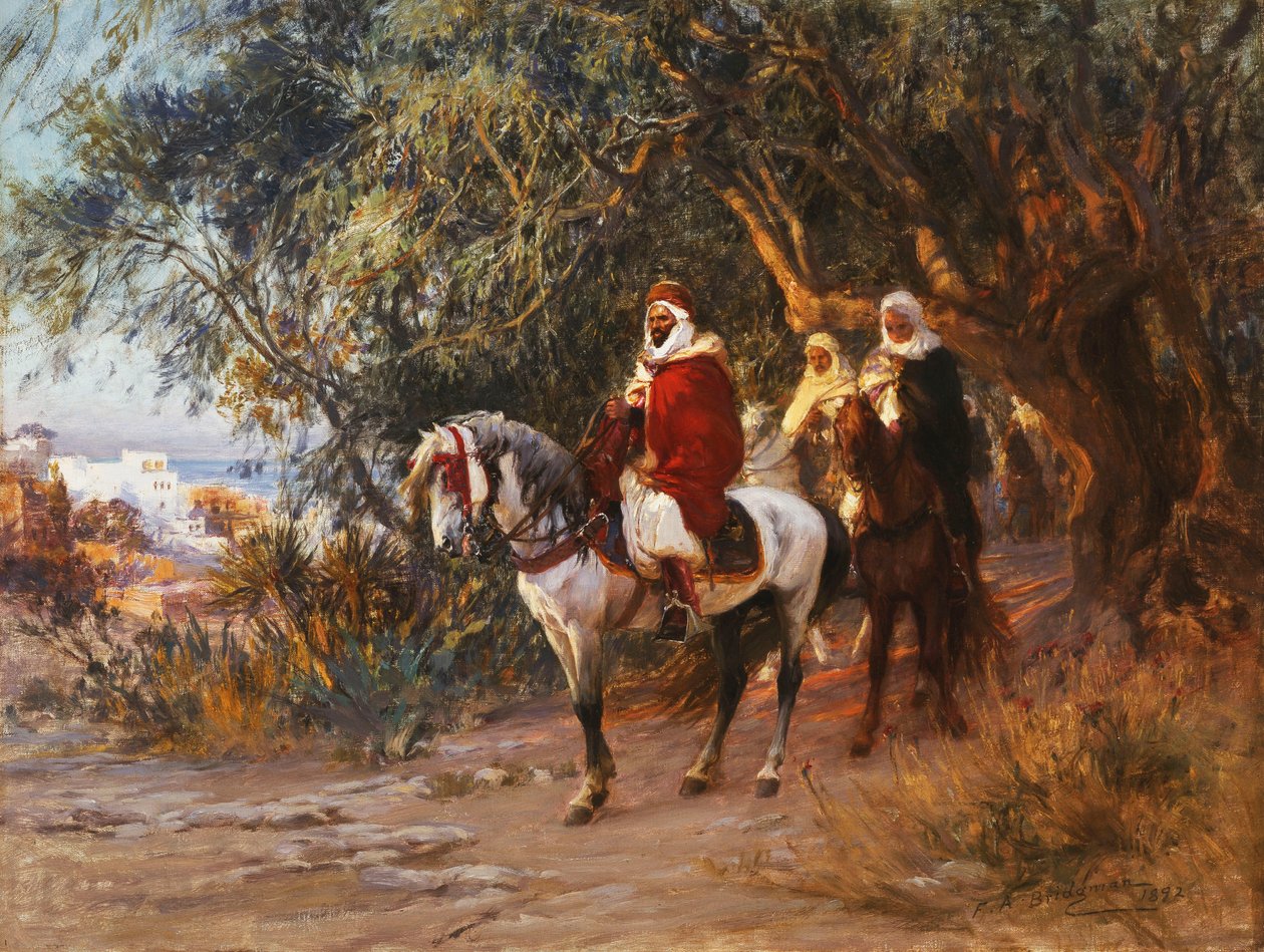 Araber zu Pferd von Frederick Arthur Bridgman