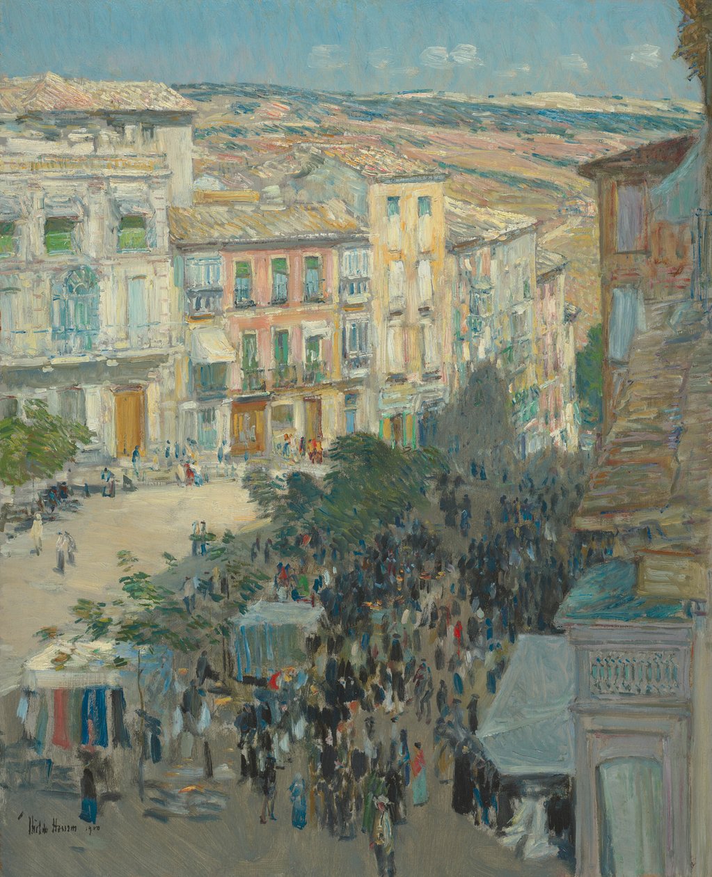 Ansicht einer südfranzösischen Stadt, 1910 von Frederick Childe Hassam