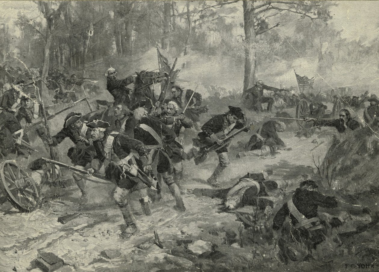 Die Schlacht von Eutaw Springs, 1903 von Frederick Coffay Yohn