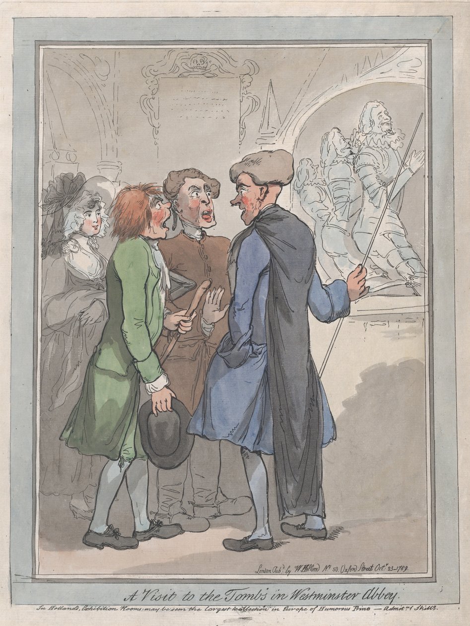 Ein Besuch der Gräber in der Westminster Abbey, 23. Oktober 1789 von Frederick George Byron
