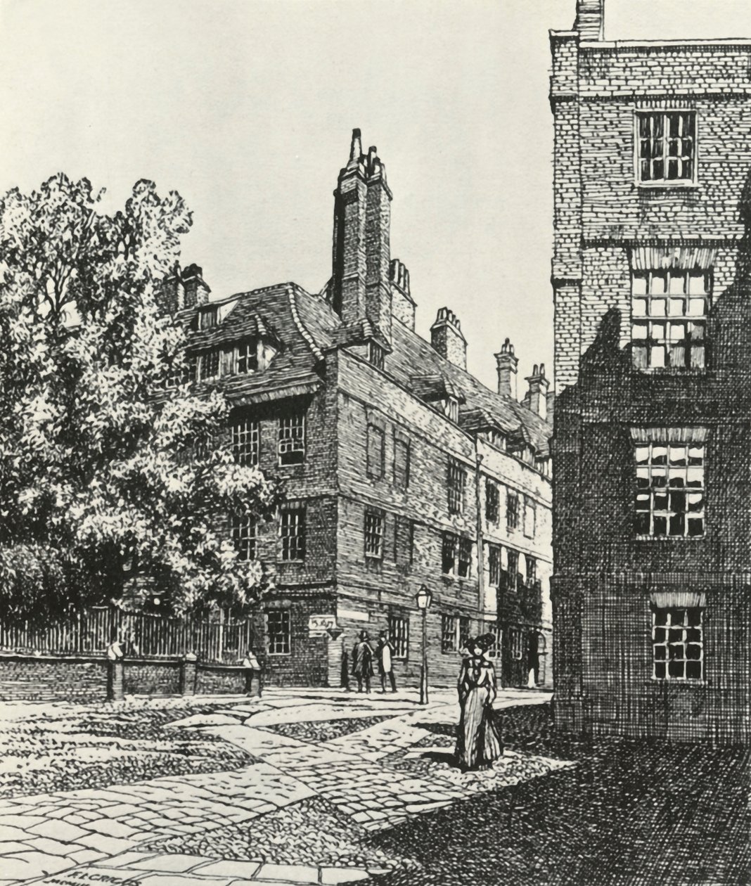 Cliffords Inn in der City of London, 1903, 1934 von Frederick Landseer Maur Griggs