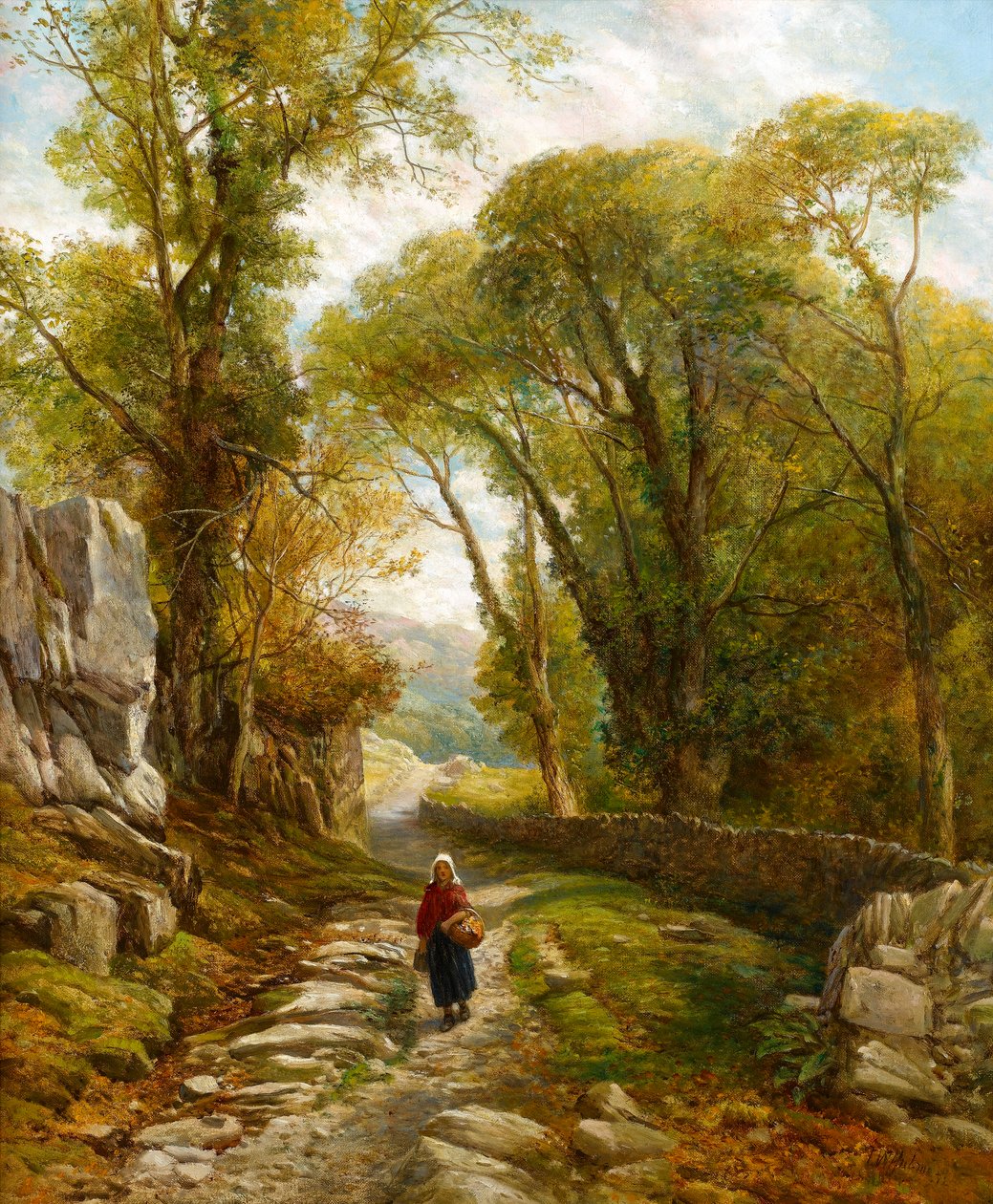 Ein Waldspaziergang, 1872 von Frederick William Hulme