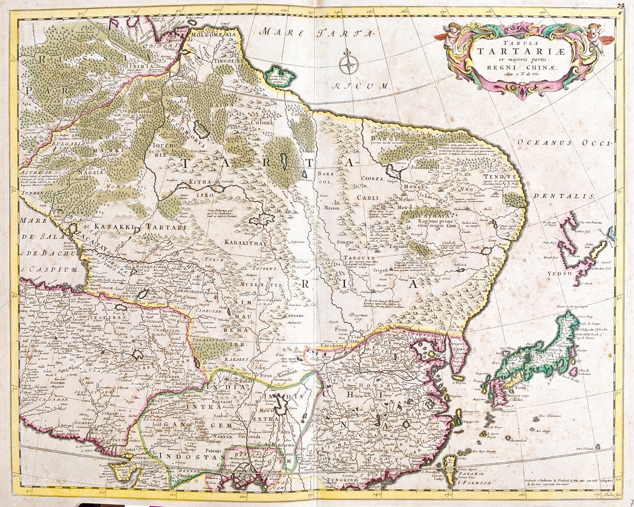 Karte der Region Tartarei (Russland und China) von Frederick de Wit