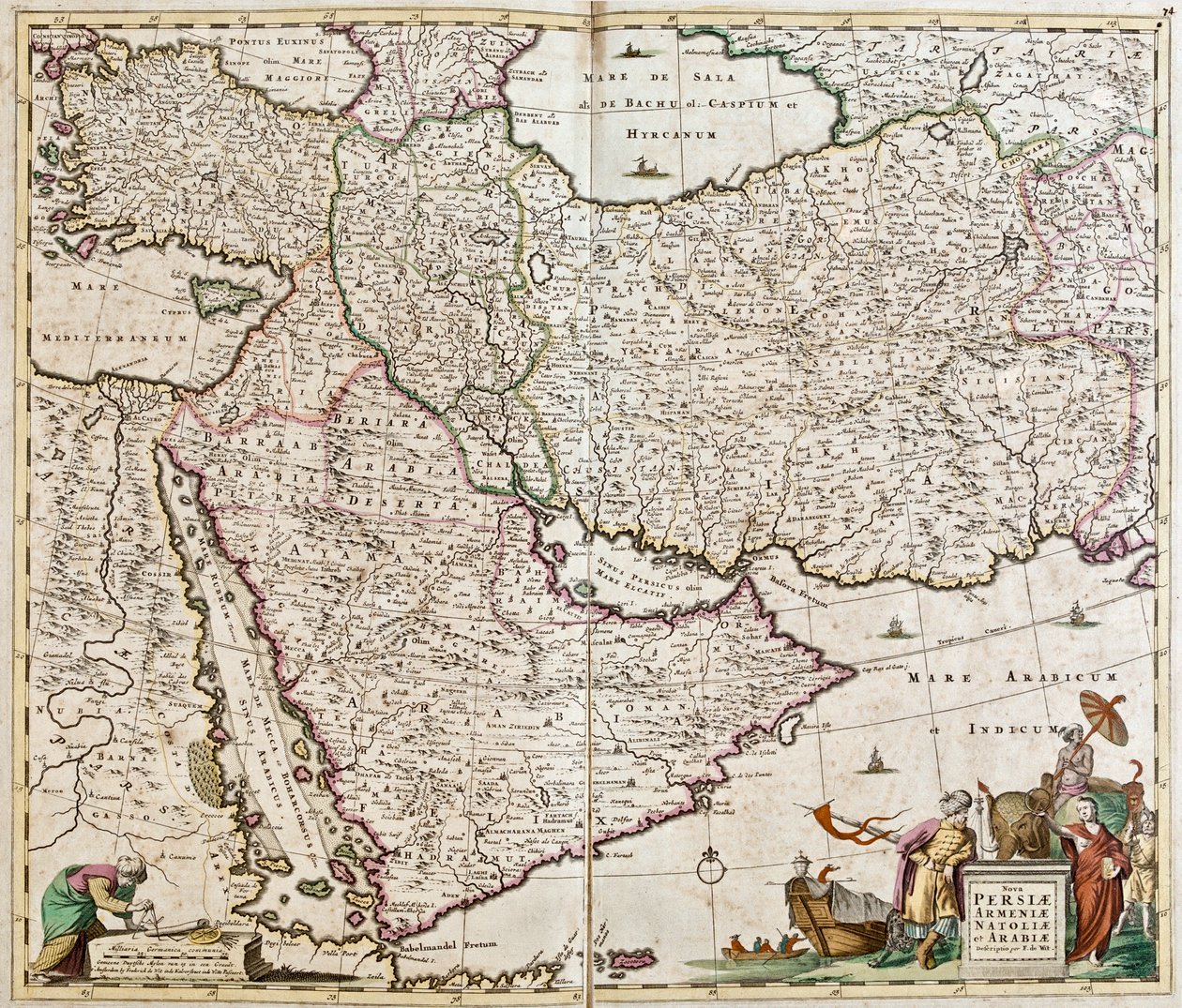 Türkei, Zypern, Libanon, Syrien, Israel, Jordanien, Irak, Arabische Halbinsel, Iran, Turkmenistan, Afghanistan, Pakistan von Frederick de Wit