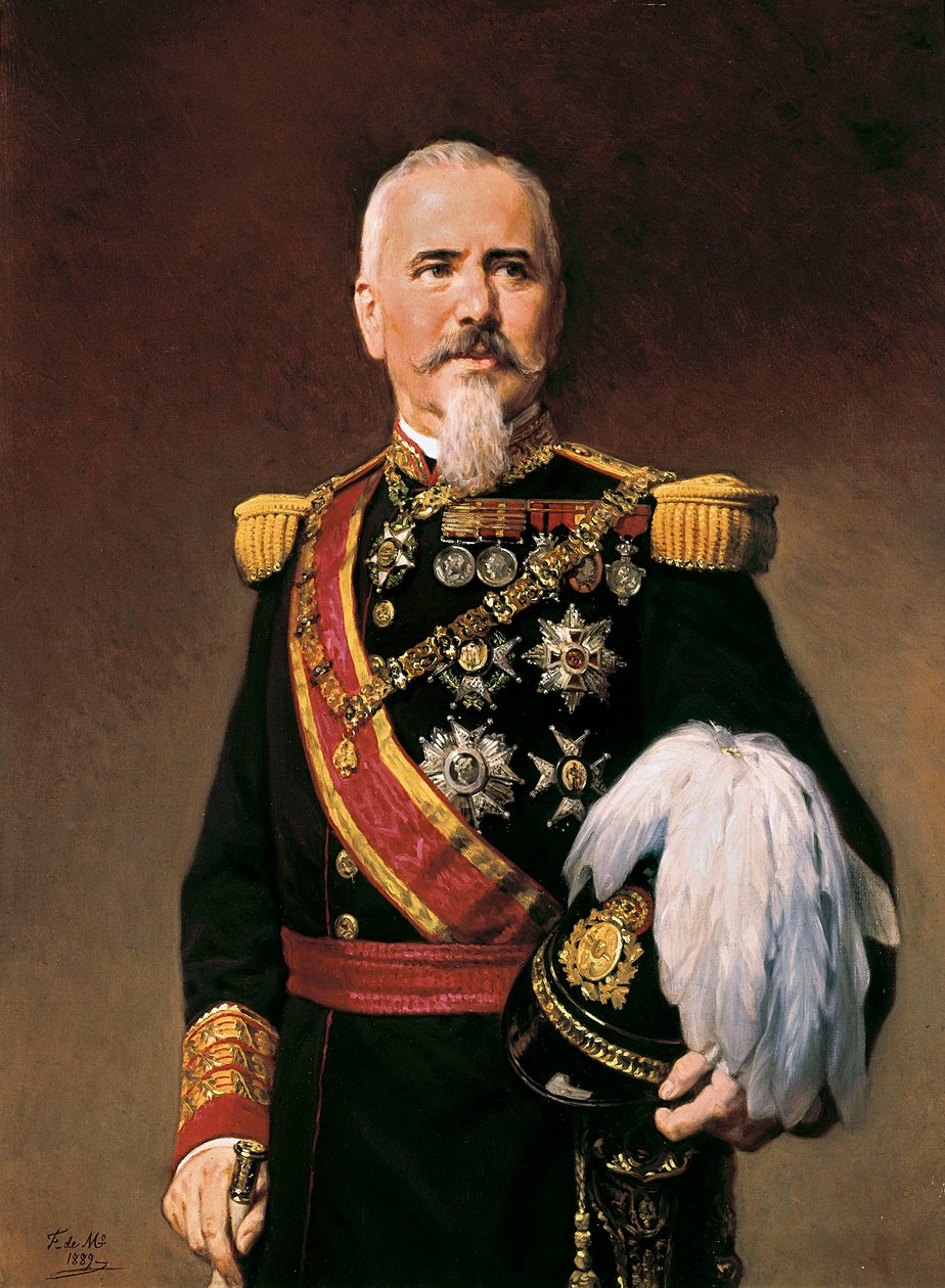 Porträt von Arsenio Martínez Campos Antón (1831-1900), spanischer Politiker und Militär, ca. 1880 von Frederico de Madrazo