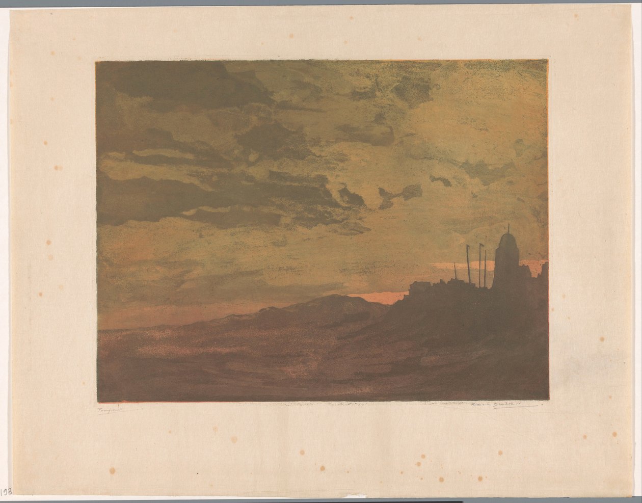 Katwijk aan Zee bei Abend von Frederika Henriëtte Broeksmit (signed by artist)