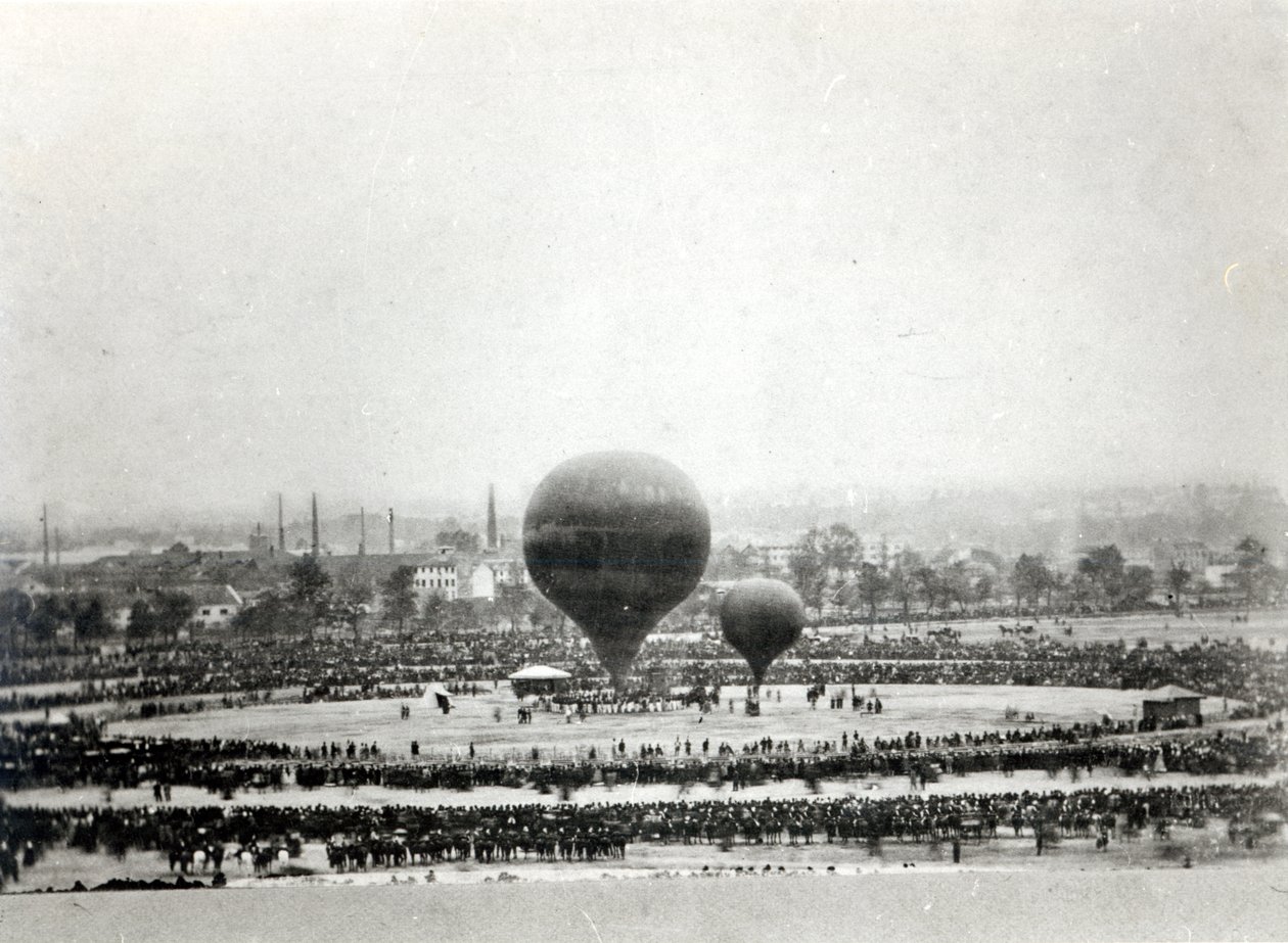 Felix Nadars Riesenballon in Paris von French Photographer