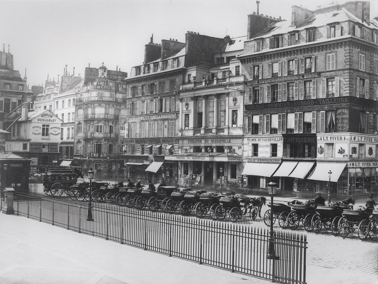 Place de la Bourse, Paris, ca. 1860-70 von French Photographer