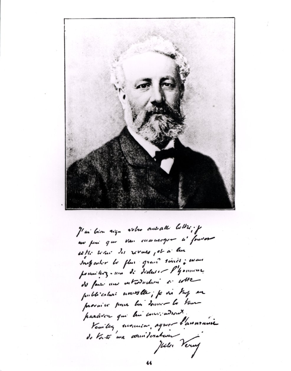 Porträt von Jules Verne (1828-1905) von French Photographer