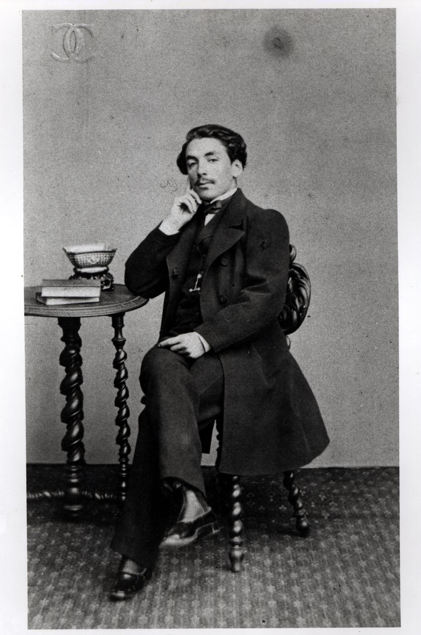 Stéphane Mallarmé (1842-98) im Alter von 19 Jahren von French Photographer