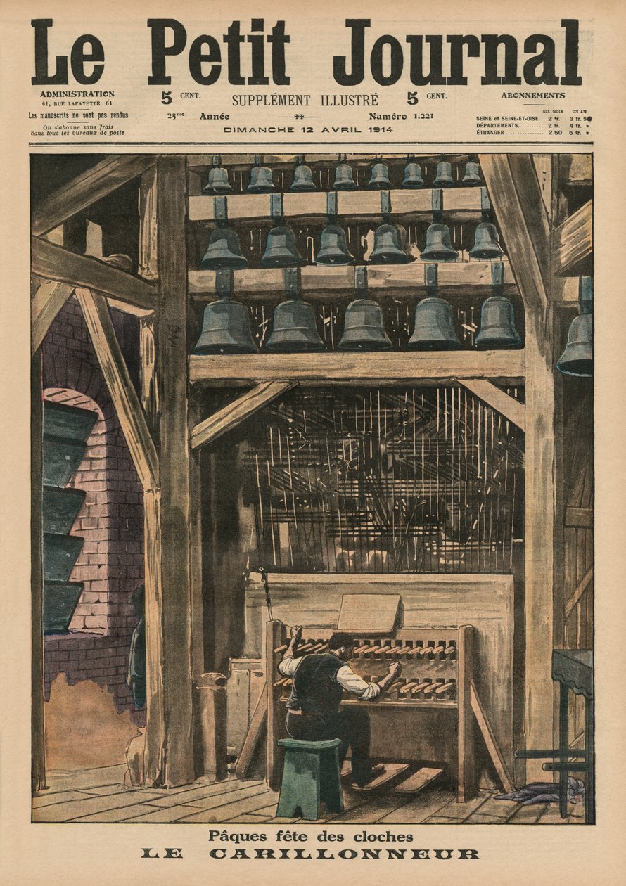 Ostern, der Glockenläuter, Titelillustration aus 