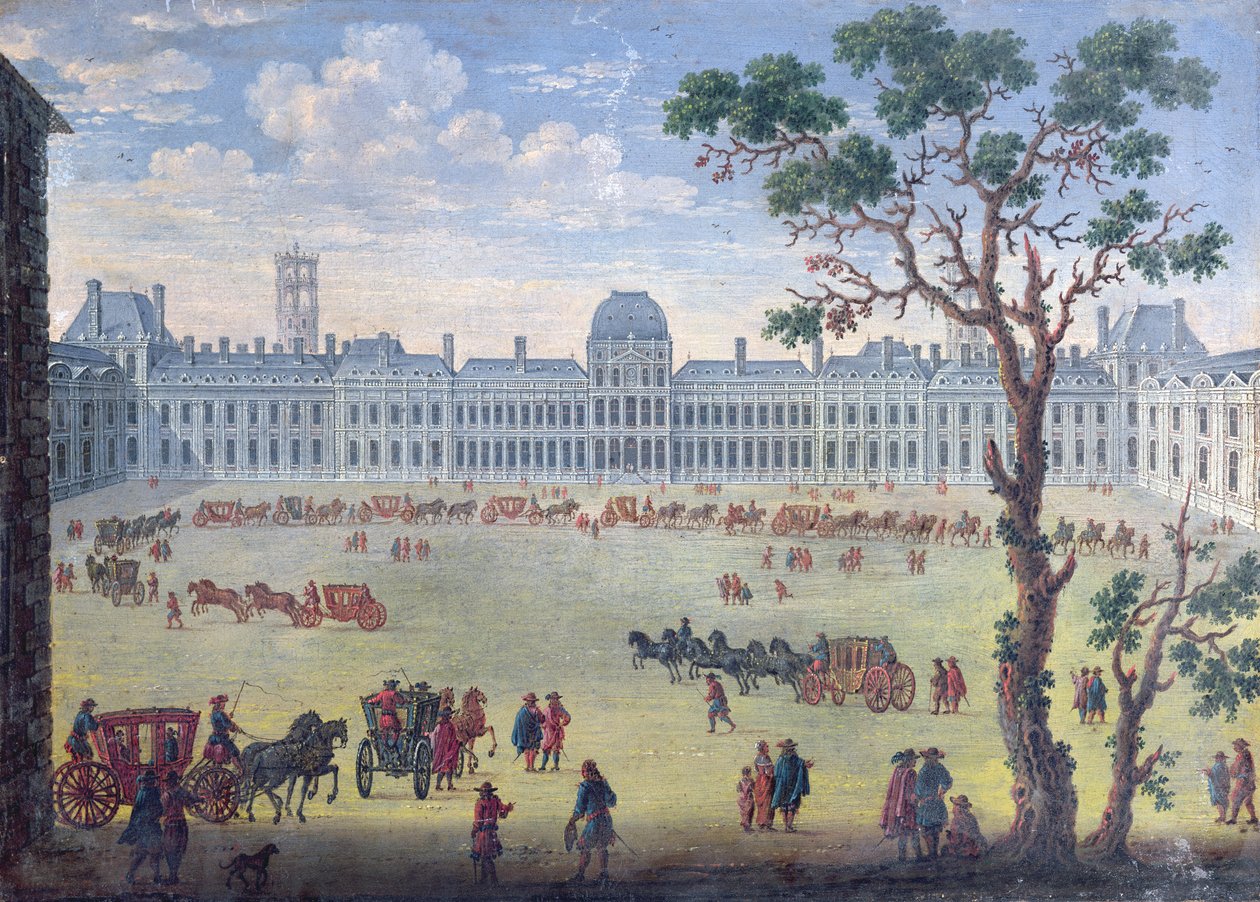 Imaginäre Ansicht der Tuilerien von French School