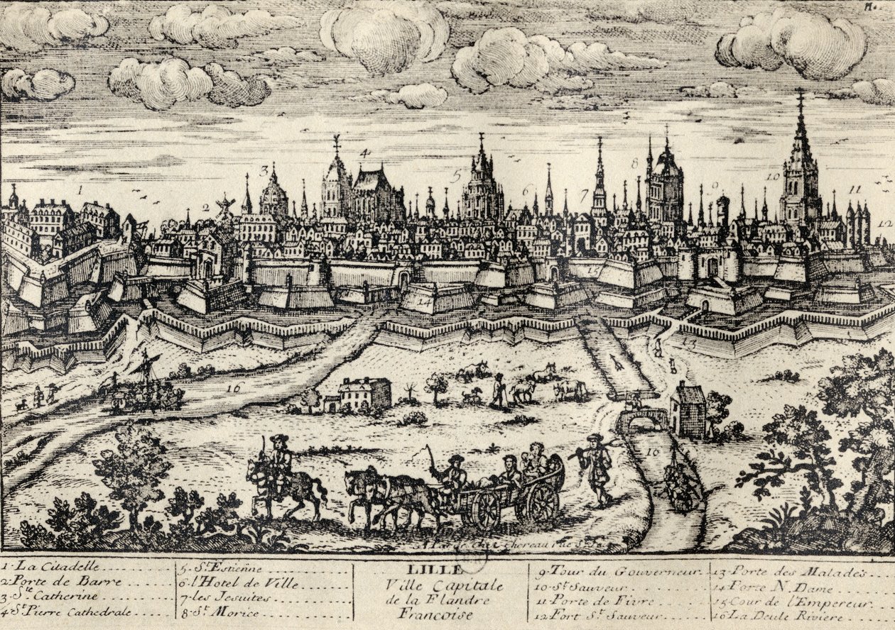 Ansicht von Lille c.1670, aus 