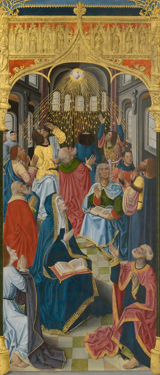 Tafeln vom Hochaltar der Kartause von Saint-Honoré, Thuison-les-Abbeville: Pfingsten von French
