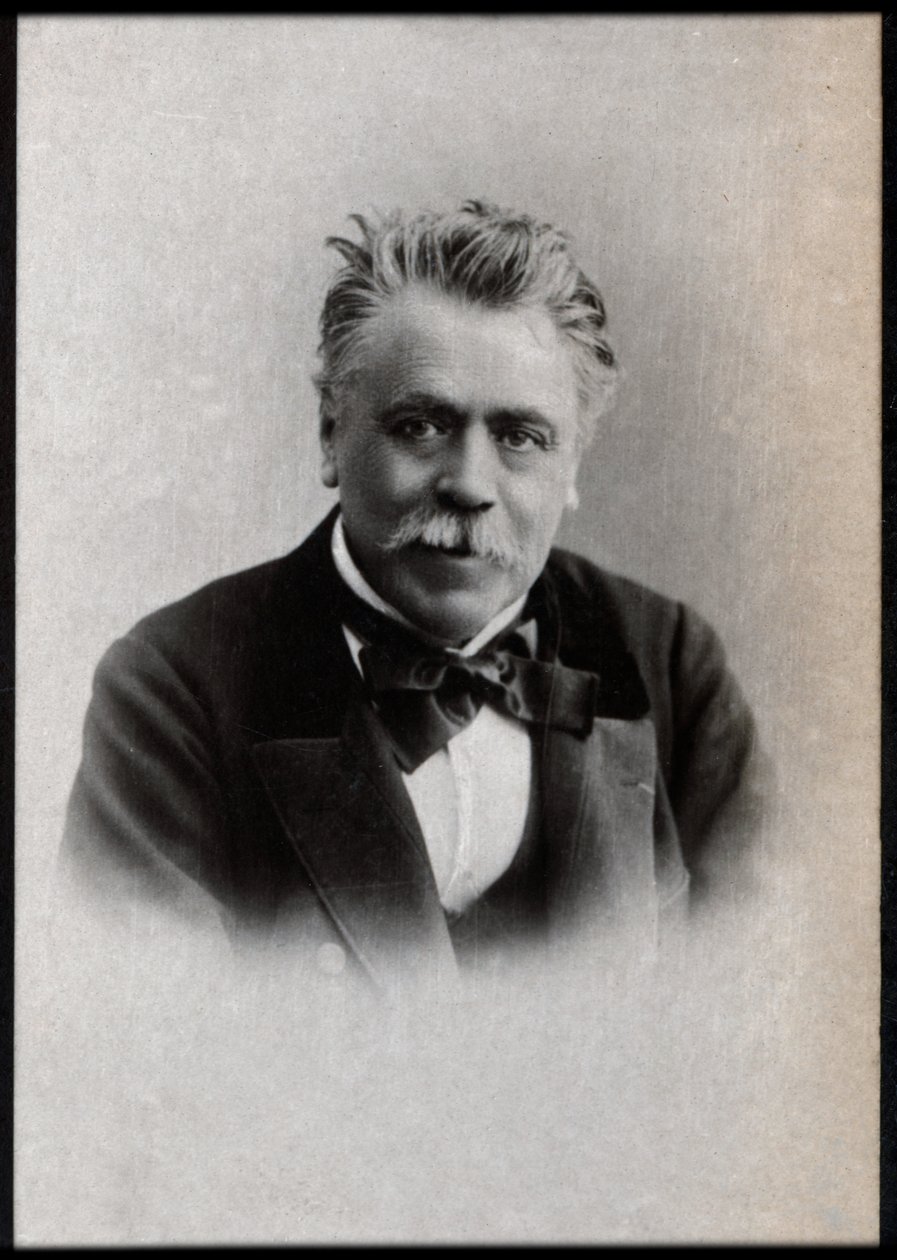 Porträt von Henri François Becque (1837-1899), französischer Dramatiker von French Photographer