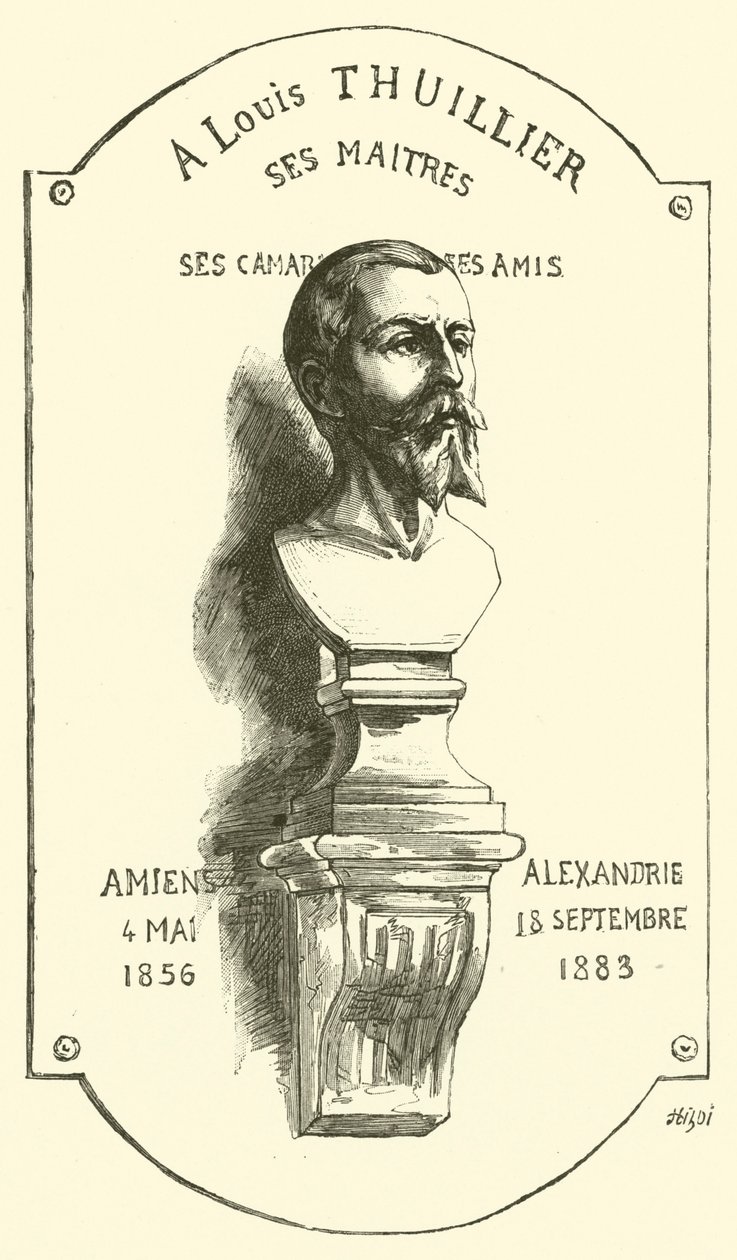 An Louis Thuillier seine Meister (Gravur) von French School