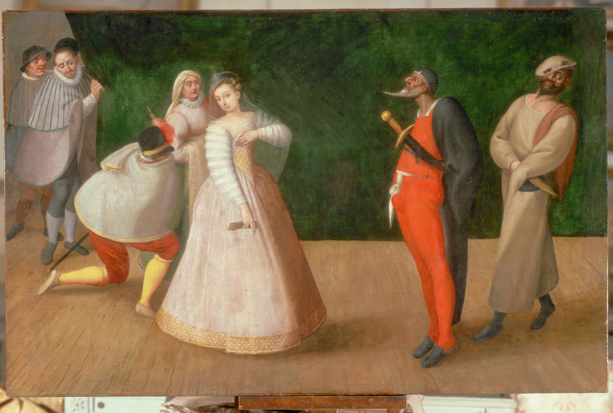 Aufführung der Commedia dell