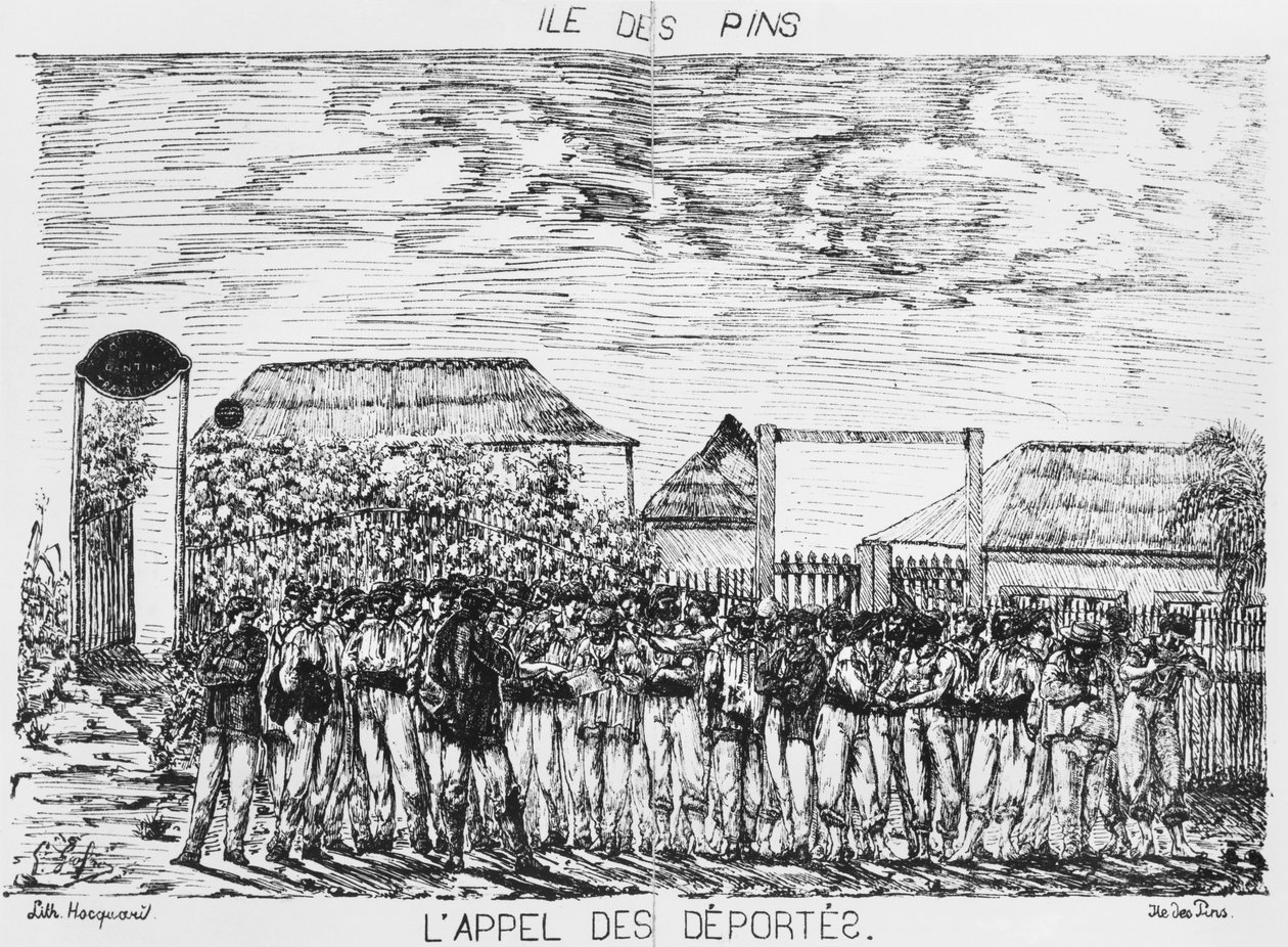 Album der Isle of Pines, Appell der Deportierten, 1878-79 von French School