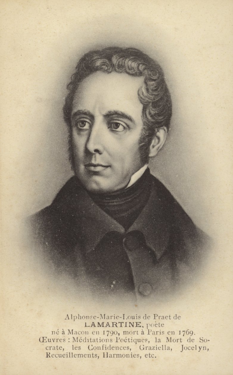 Alphonse de Lamartine (1790-1869), französischer Schriftsteller, Dichter und Politiker von French School