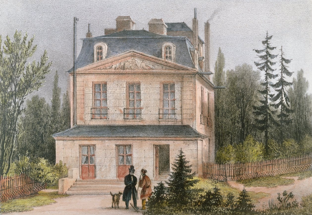 Antoine de Fourcroy im Jardin des Plantes in Paris von French School