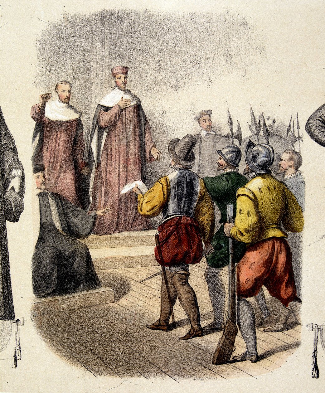 Verhaftung von Achilles de Harley, französischer Magistrat (1536-1619) von French School