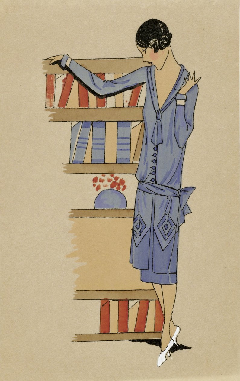 "Zu Hause", aus Costumes Parisien, veröffentlicht 1925 von French School
