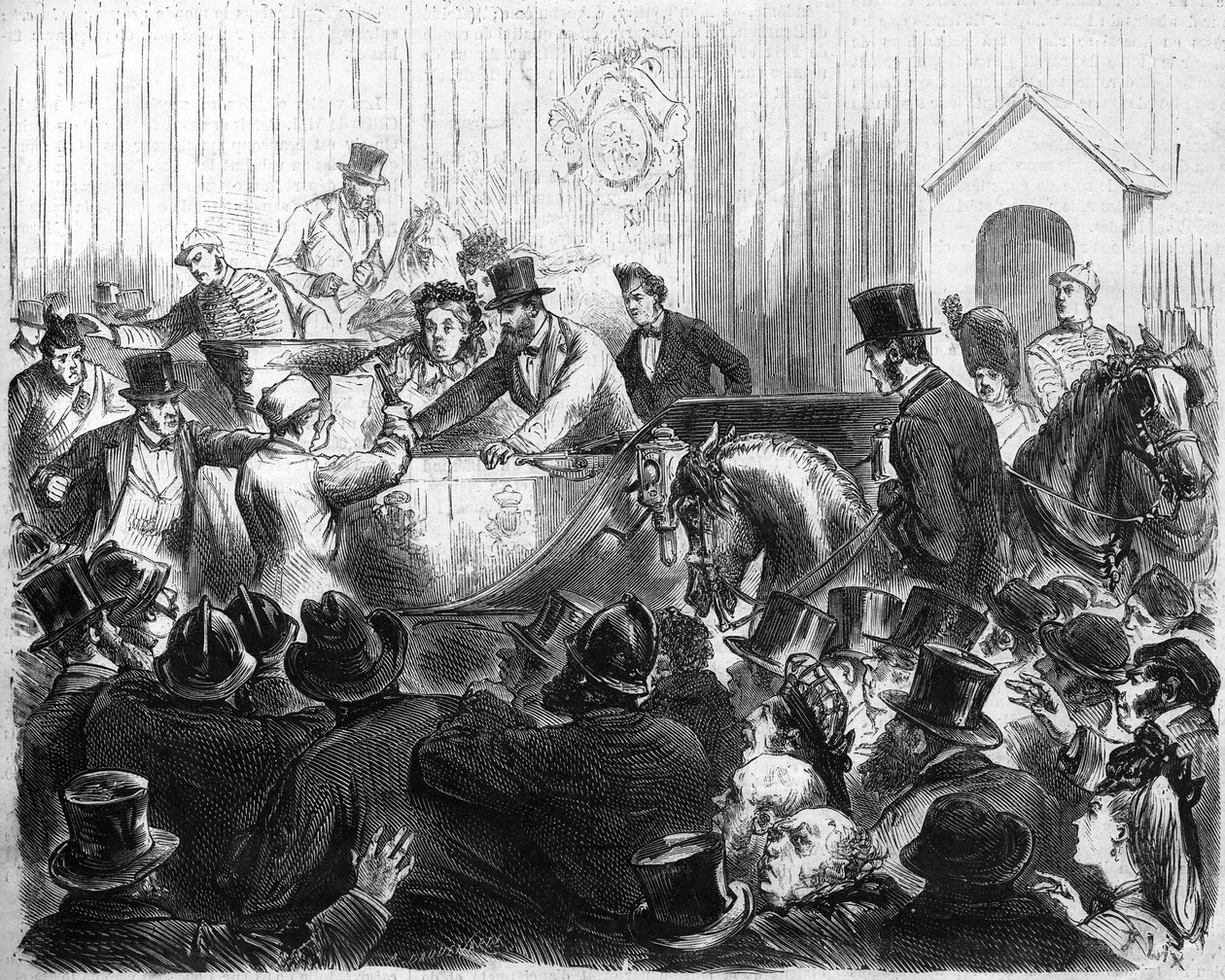 Attentat auf Königin Victoria von England (1819-1901) von French School