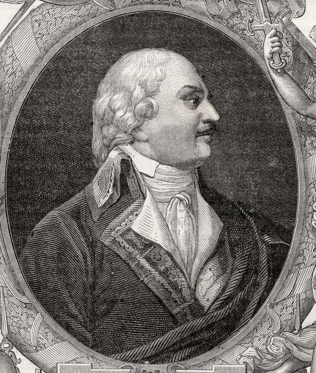 Auguste-Henri-Marie-Picot, Marquis de Dampierre, graviert von Stephane Pannemaker (1847-1930) aus 