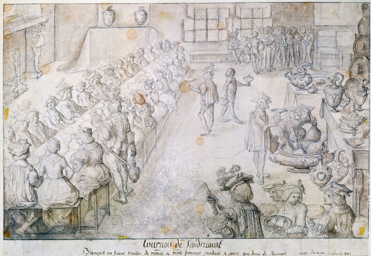 Bankett beim Turnier von Sandricourt 1493 von French School