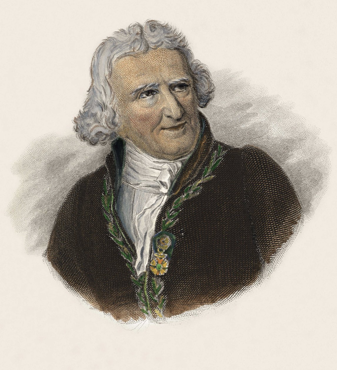 Baron Antoine Augustin Parmentier (1737-1813), französischer Apotheker, Diätetiker und Agronom. in „Portraits des Hommes Useful“ von French School