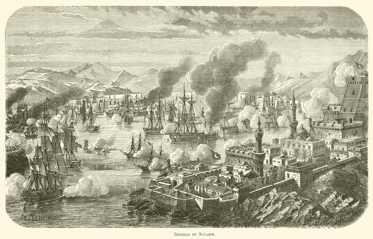 Schlacht von Navarin von French School
